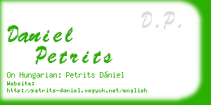 daniel petrits business card