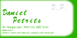 daniel petrits business card